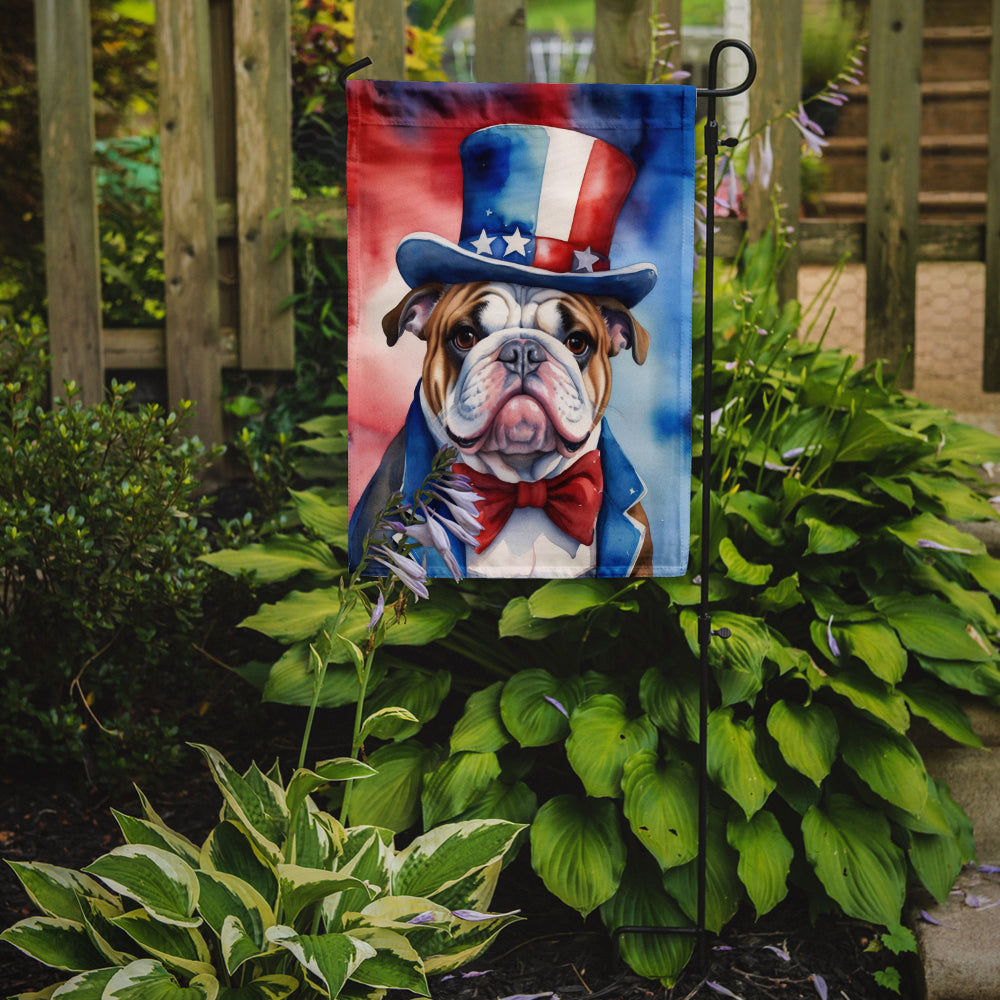 Buy this English Bulldog Patriotic American Garden Flag