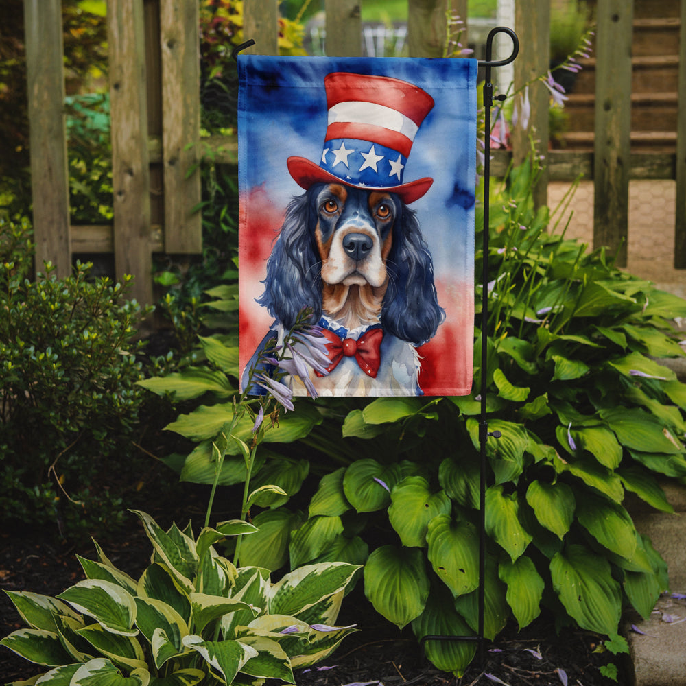 English Cocker Spaniel Patriotic American Garden Flag