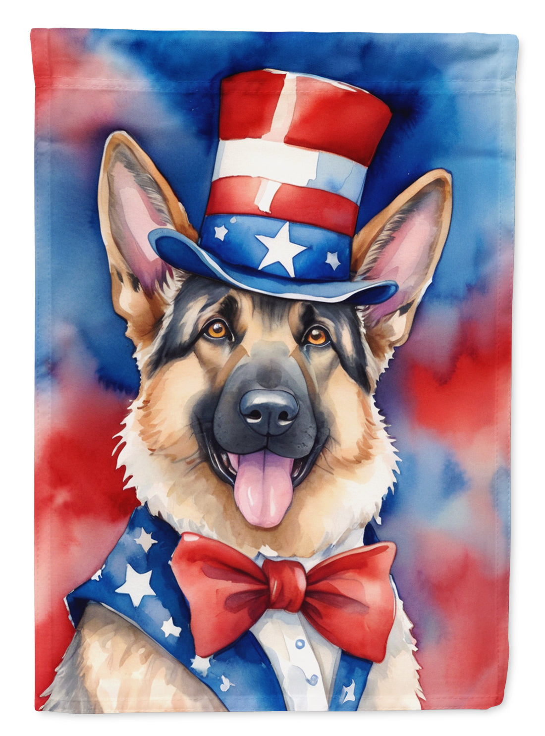 Buy this German Shepherd Patriotic American House Flag