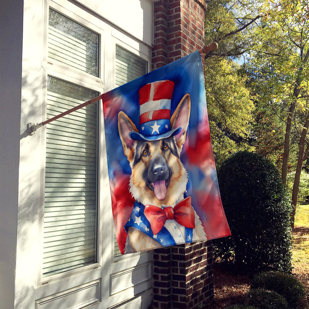 Buy this German Shepherd Patriotic American House Flag