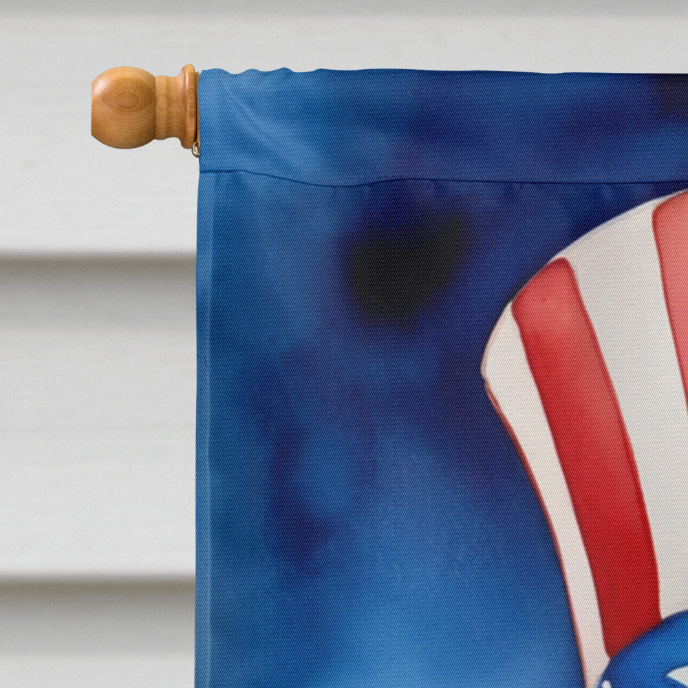 Golden Retriever Patriotic American House Flag