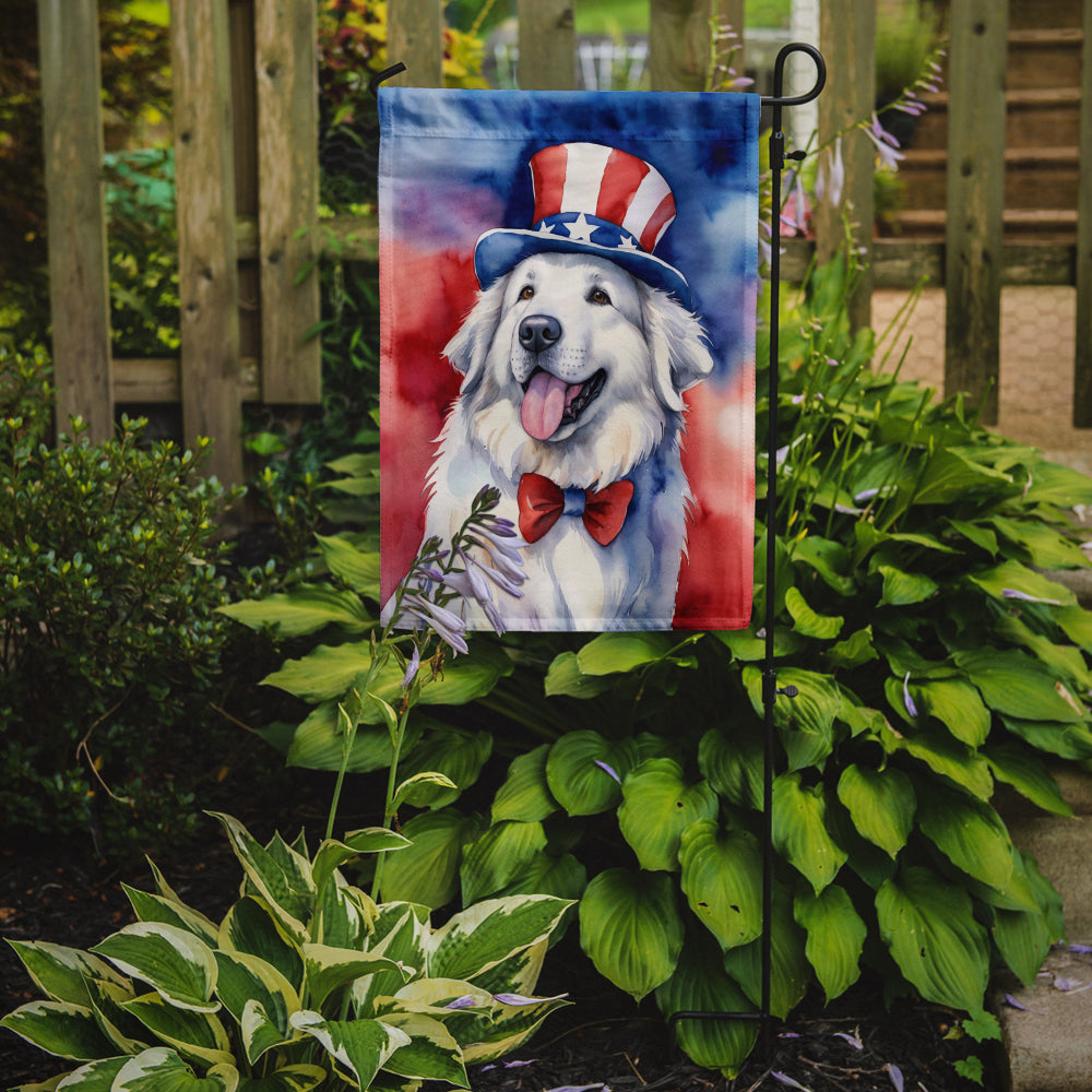 Buy this Great Pyrenees Patriotic American Garden Flag