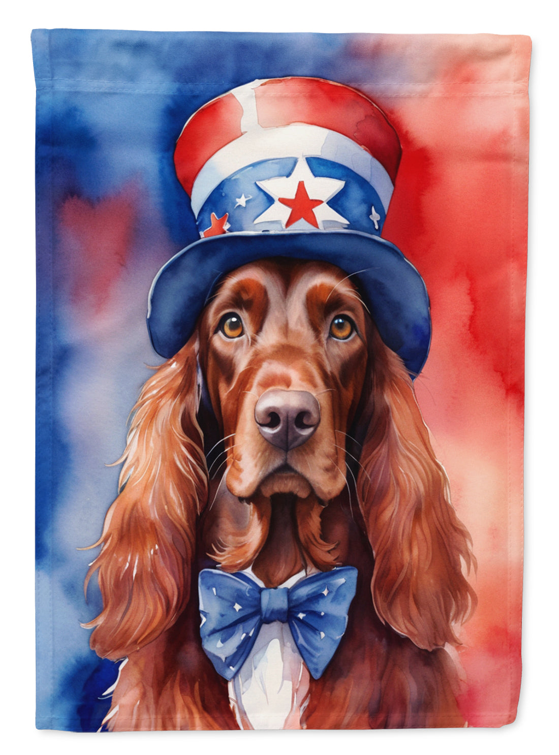 Buy this Irish Setter Patriotic American House Flag