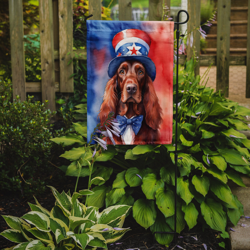 Irish Setter Patriotic American Garden Flag