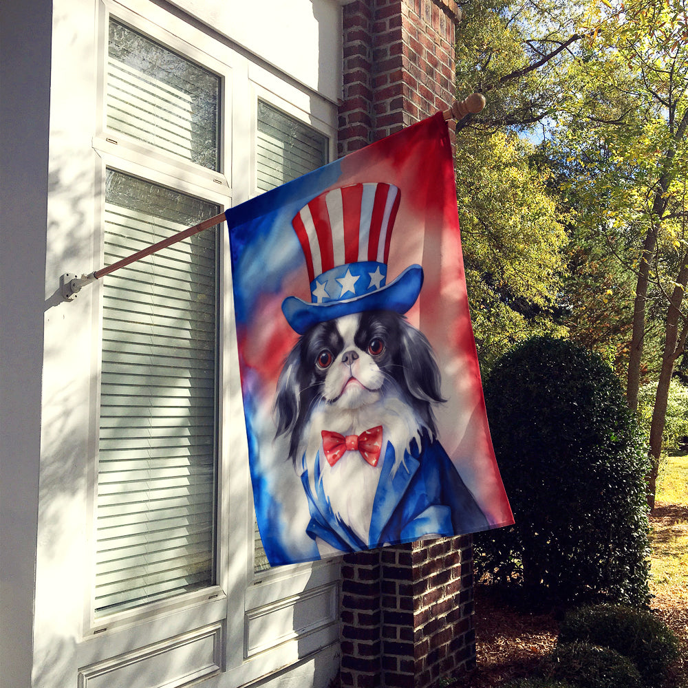 Buy this Japanese Chin Patriotic American House Flag