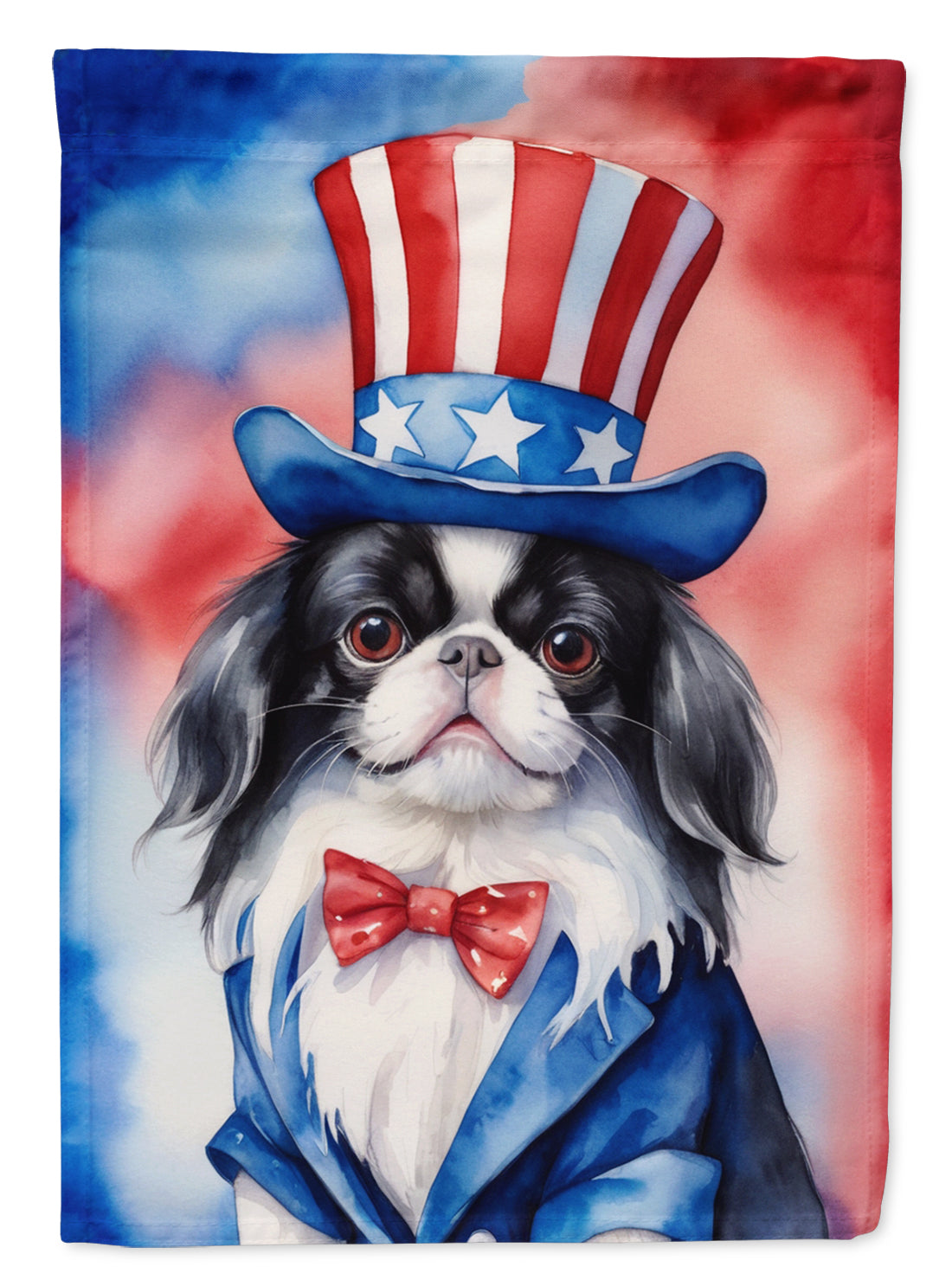 Buy this Japanese Chin Patriotic American Garden Flag