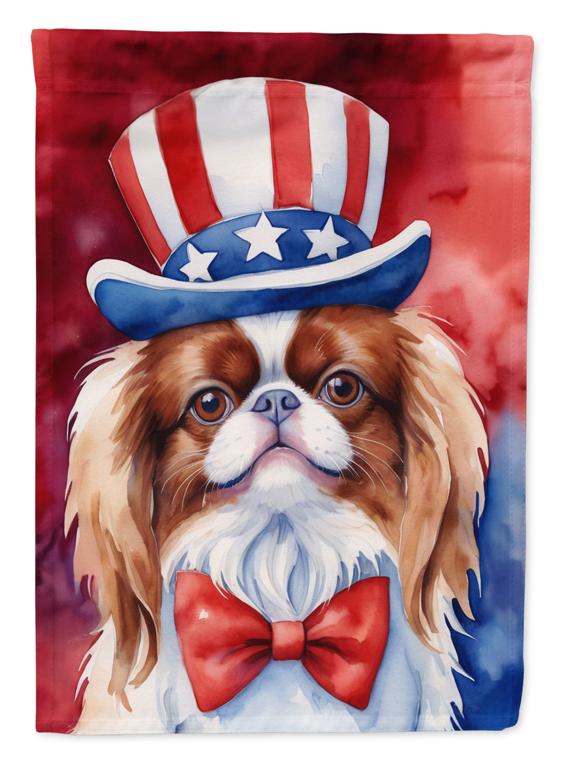 Buy this Japanese Chin Patriotic American House Flag