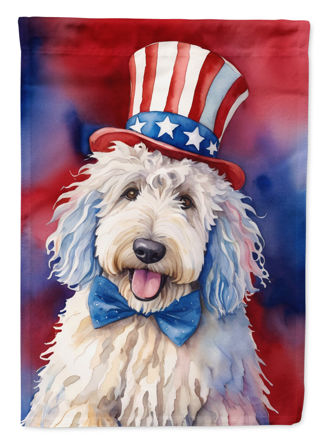 Buy this Komondor Patriotic American Garden Flag