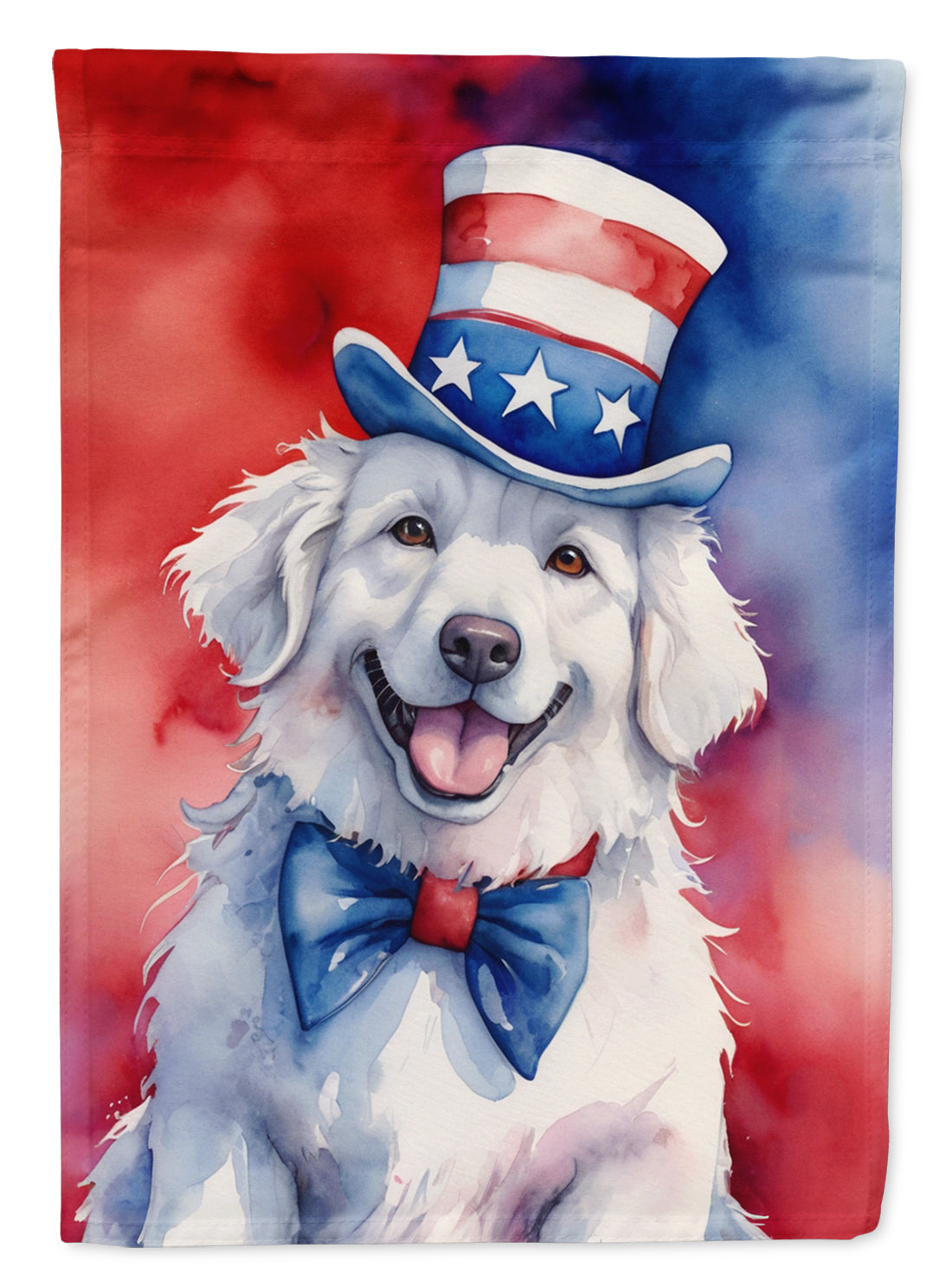 Buy this Kuvasz Patriotic American Garden Flag