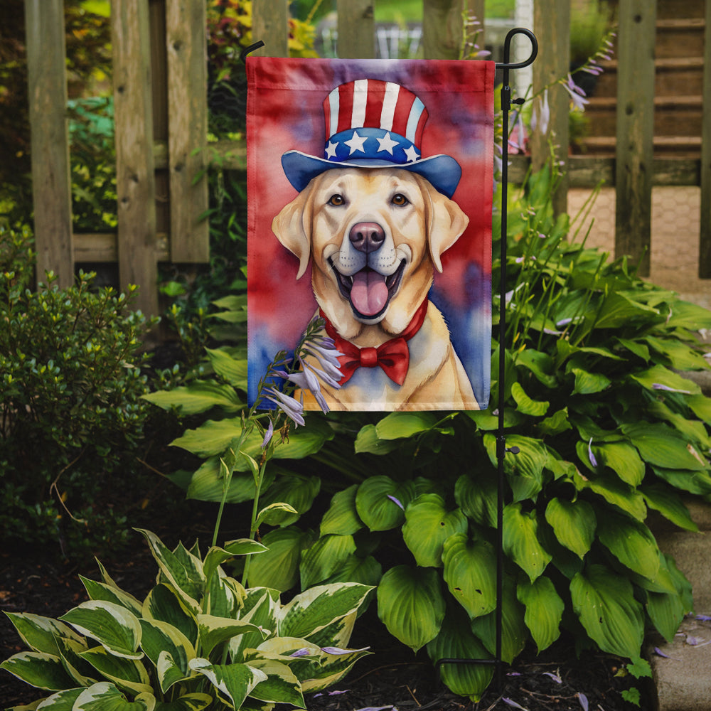 Labrador Retriever Patriotic American Garden Flag