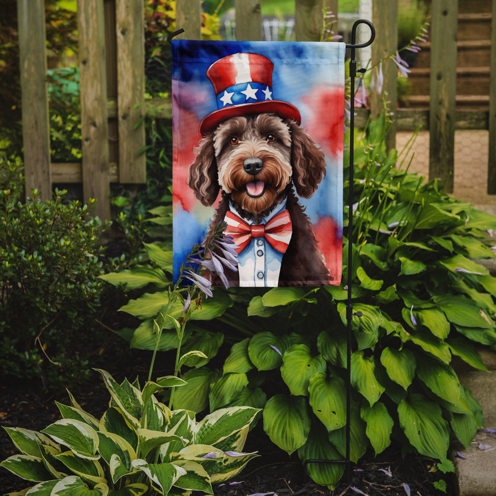 Buy this Labradoodle Patriotic American Garden Flag