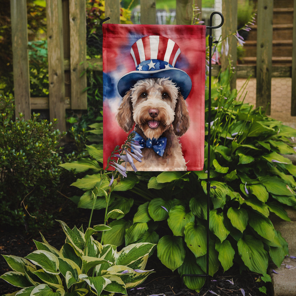 Buy this Labradoodle Patriotic American Garden Flag