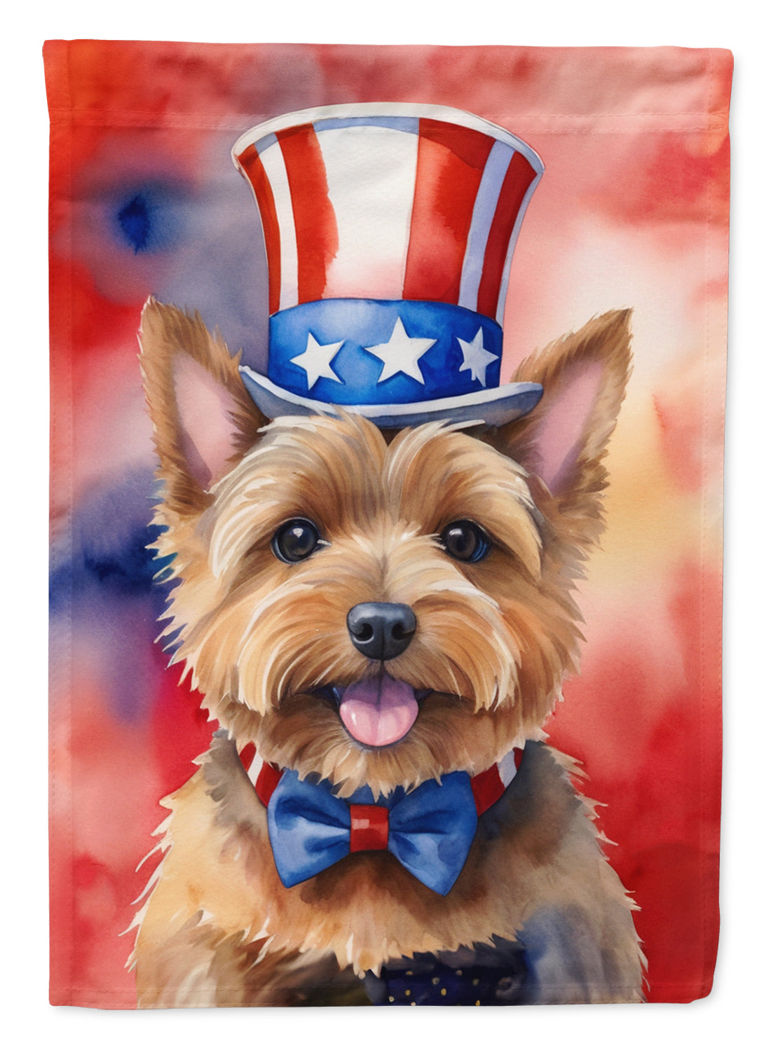 Buy this Norwich Terrier Patriotic American House Flag