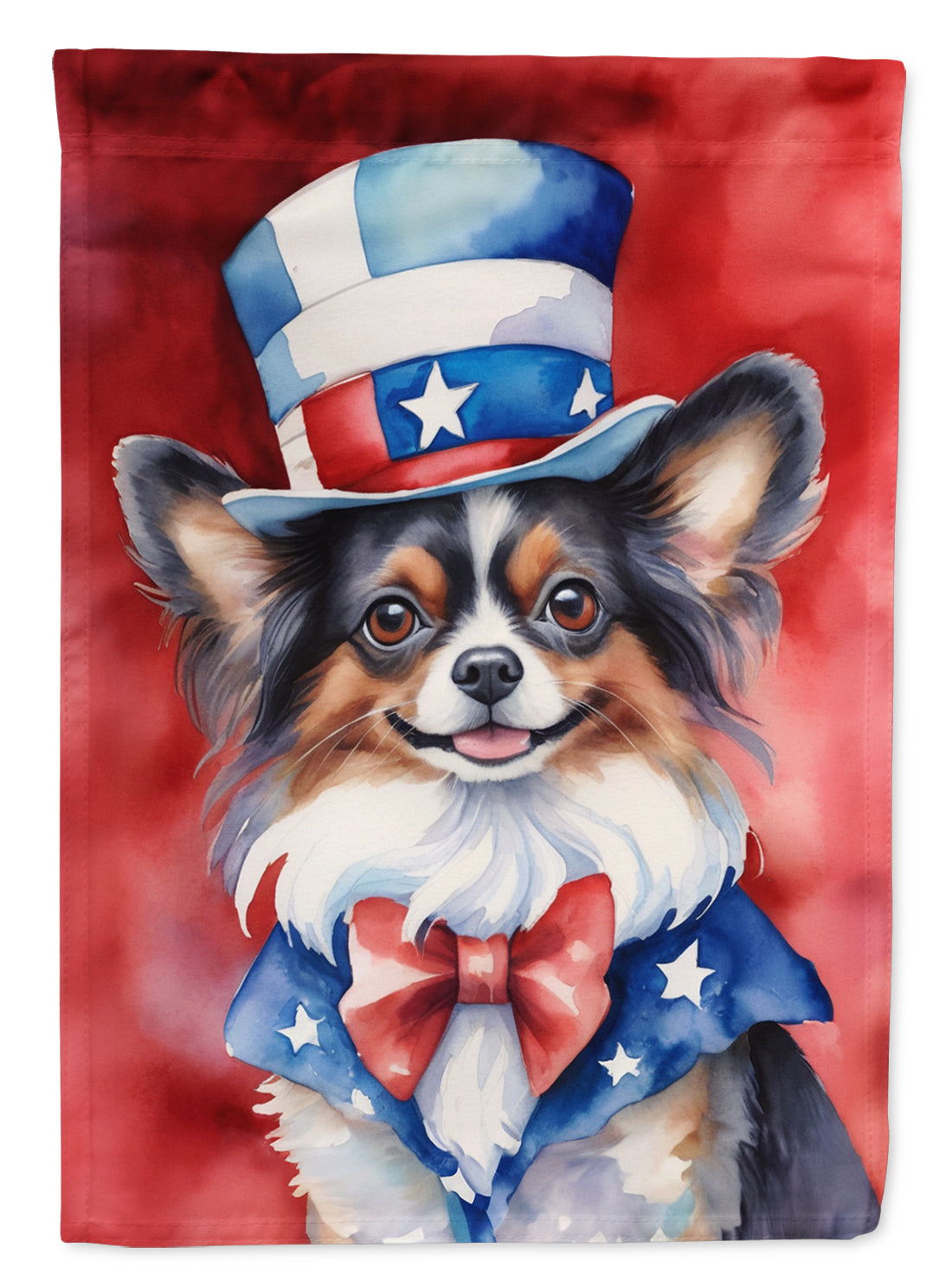 Buy this Papillon Patriotic American House Flag