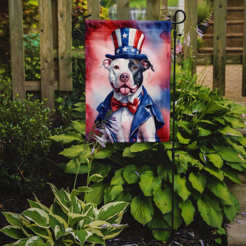 Pit Bull Terrier Patriotic American Garden Flag