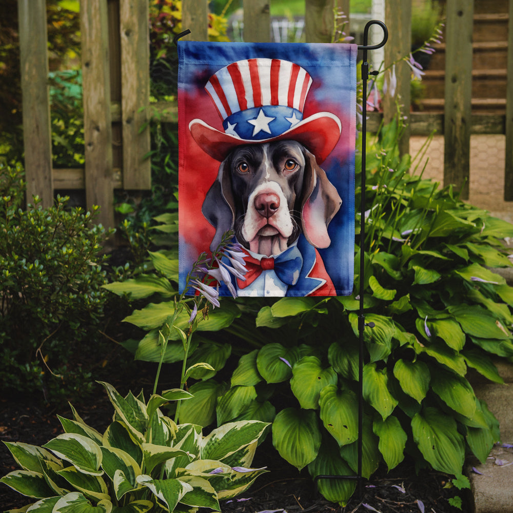 Pointer Patriotic American Garden Flag