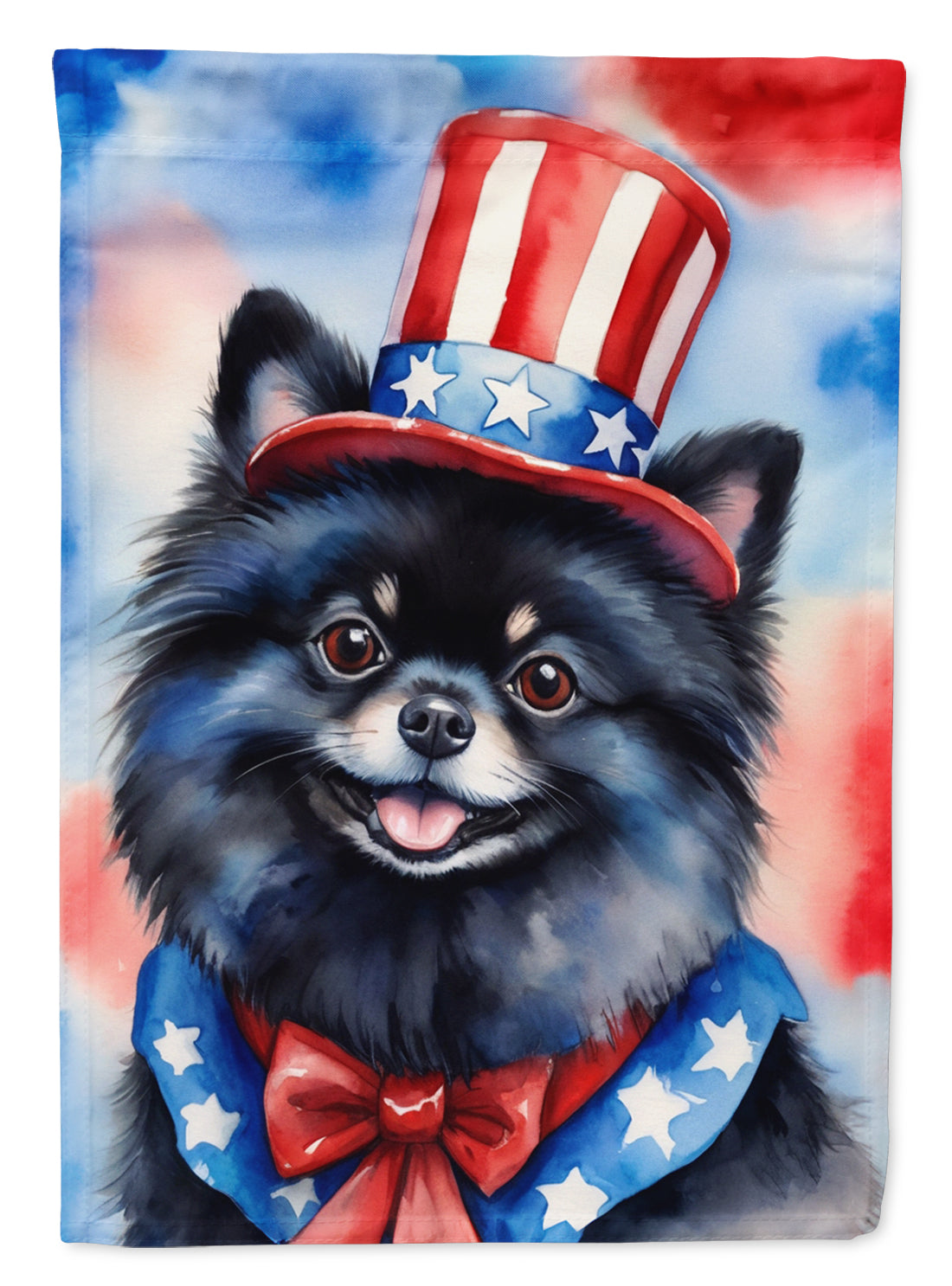 Buy this Pomeranian Patriotic American House Flag