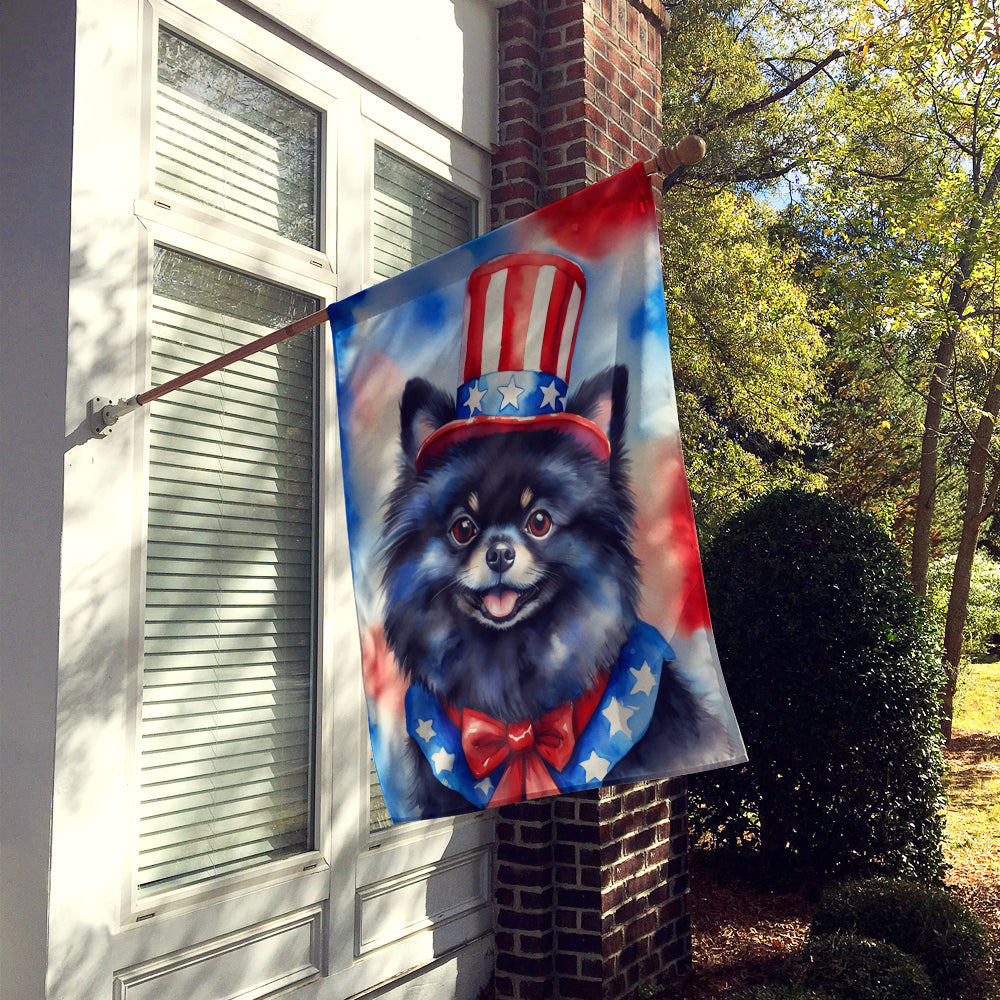 Buy this Pomeranian Patriotic American House Flag