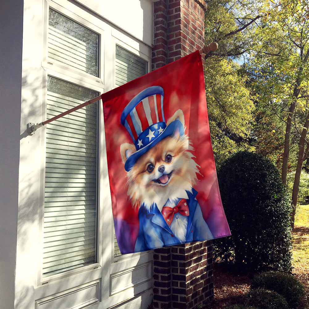 Buy this Pomeranian Patriotic American House Flag