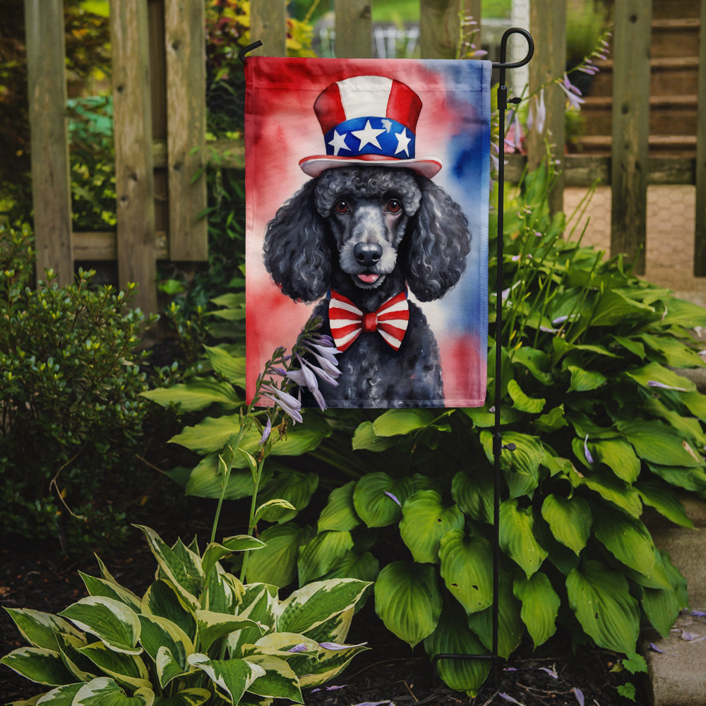 Buy this Black Poodle Patriotic American Garden Flag