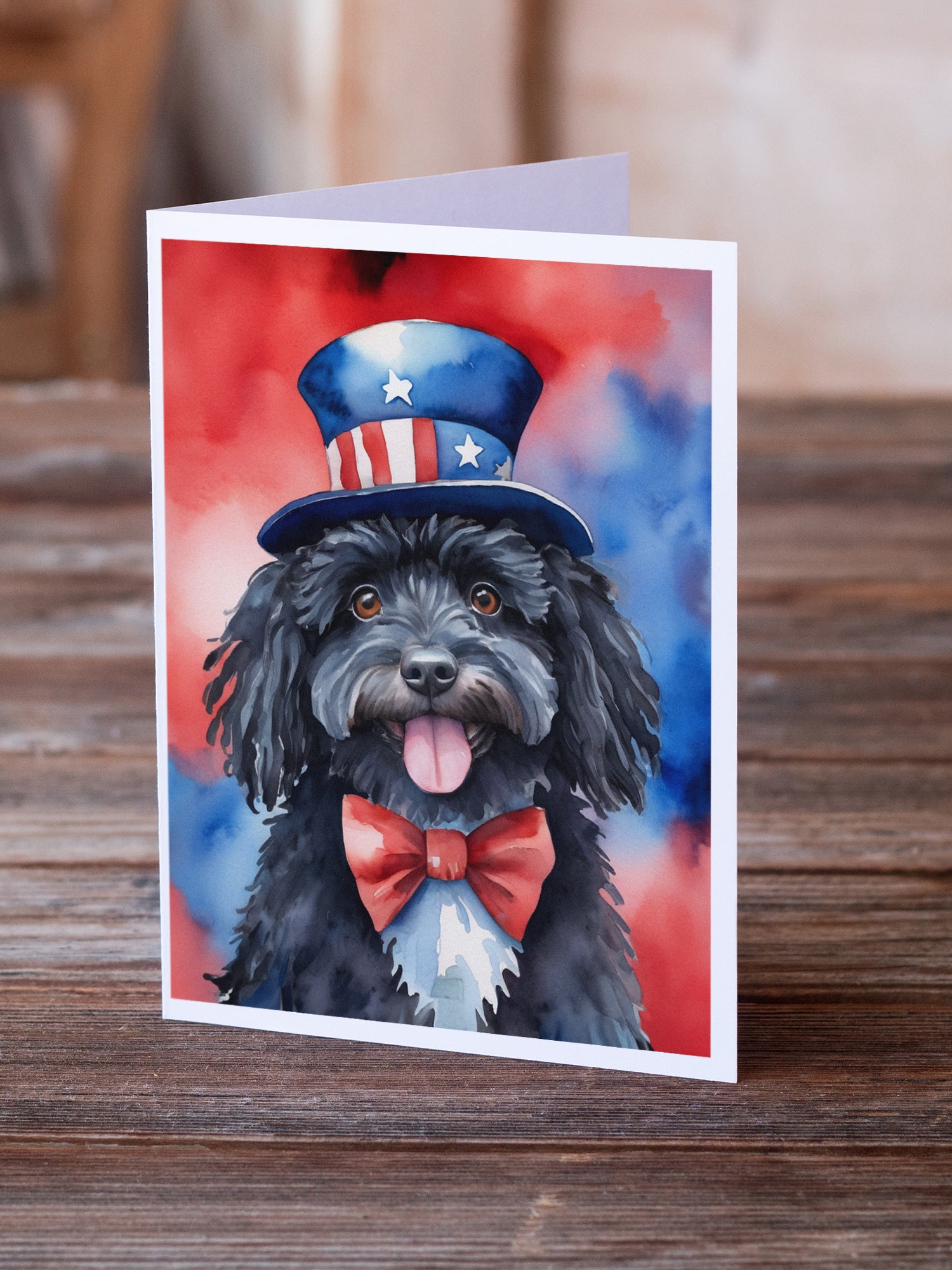 Buy this Puli Patriotic American Greeting Cards Pack of 8