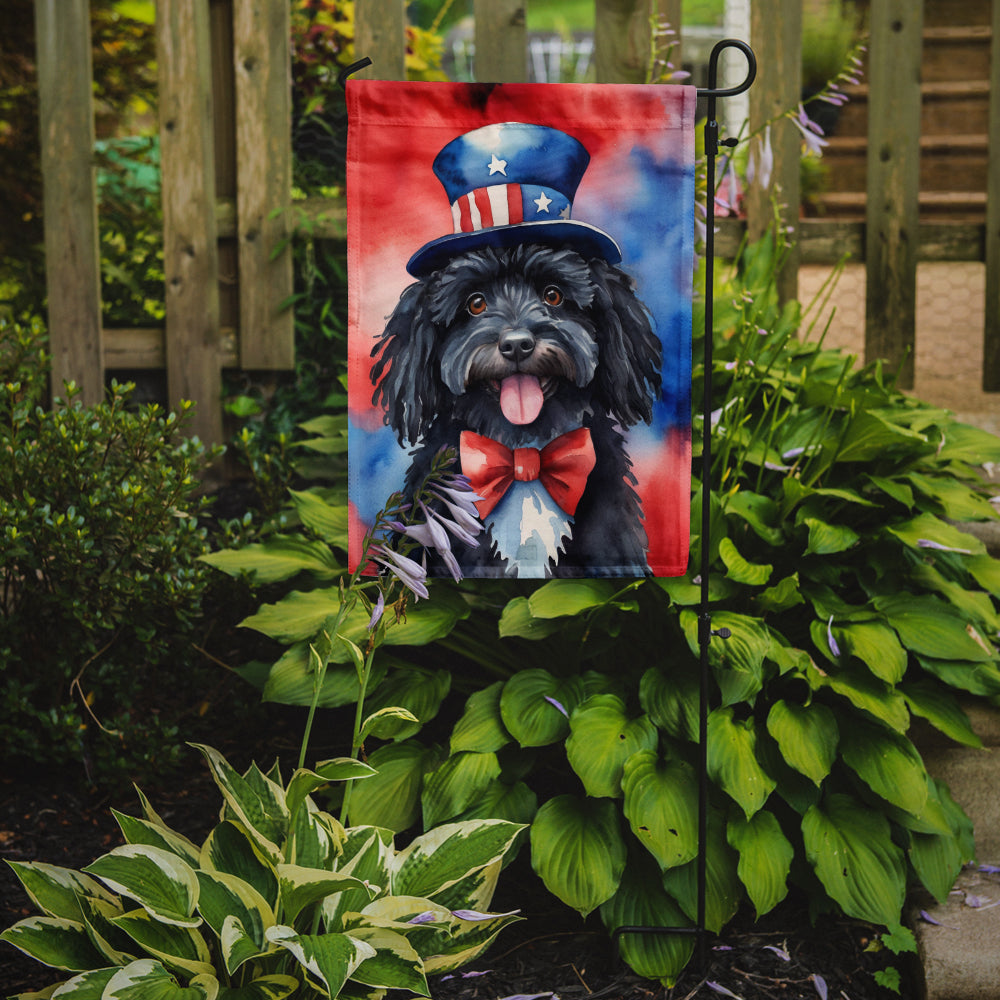 Buy this Puli Patriotic American Garden Flag