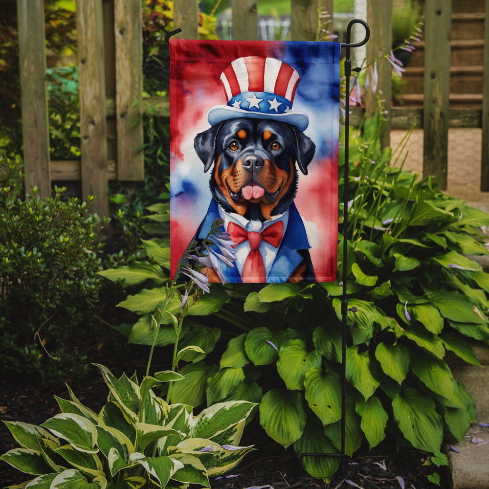 Rottweiler Patriotic American Garden Flag