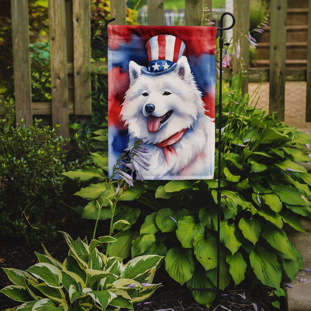 Buy this Samoyed Patriotic American Garden Flag