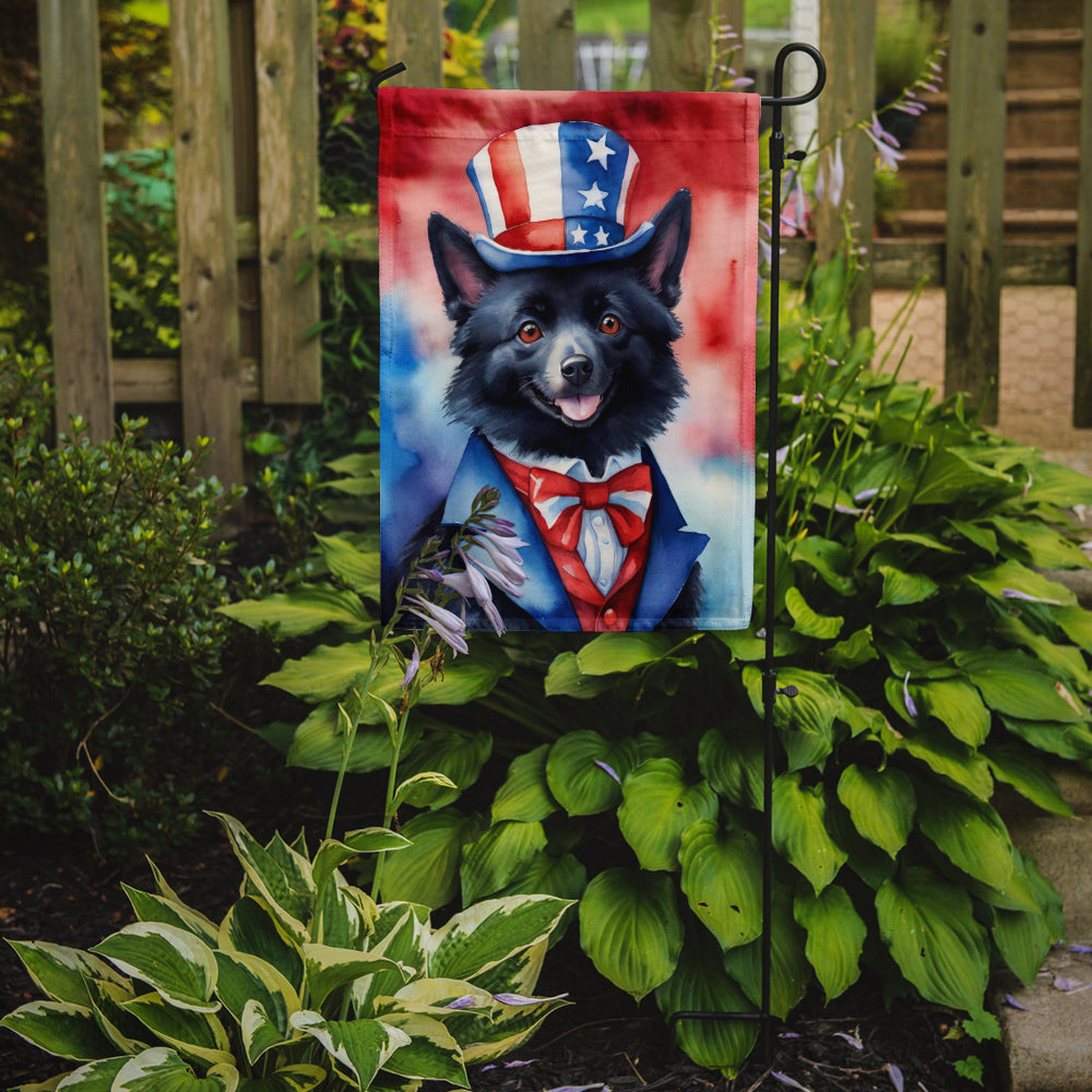 Buy this Schipperke Patriotic American Garden Flag