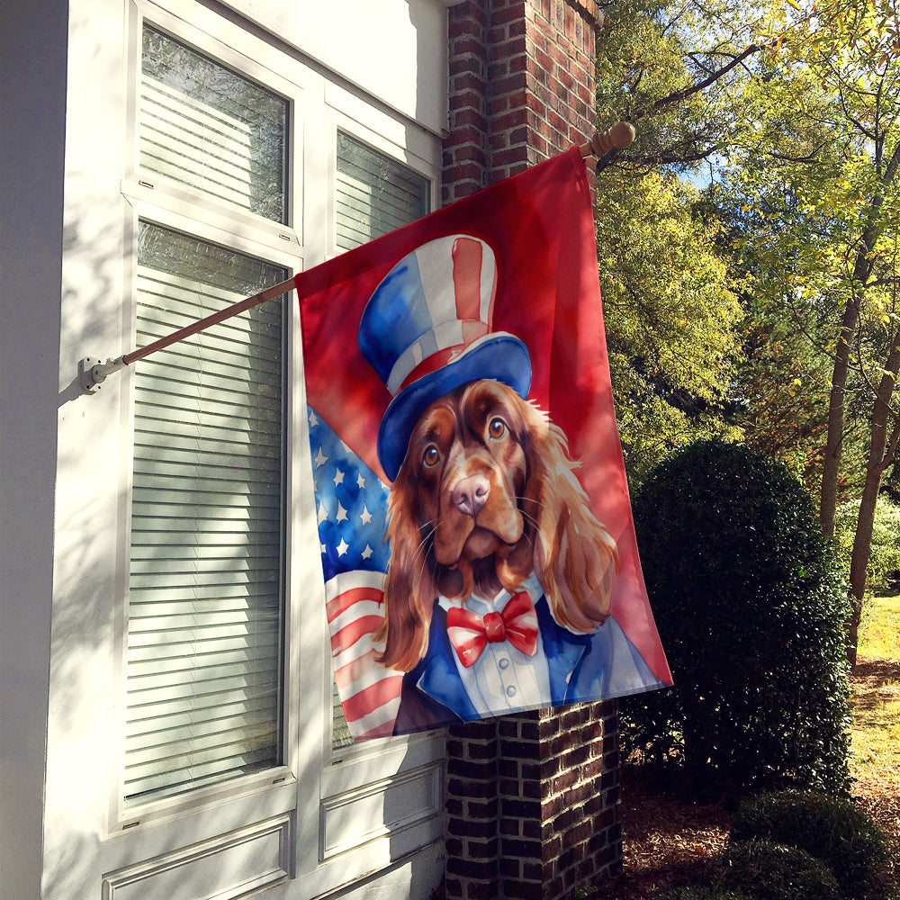 Buy this Sussex Spaniel Patriotic American House Flag