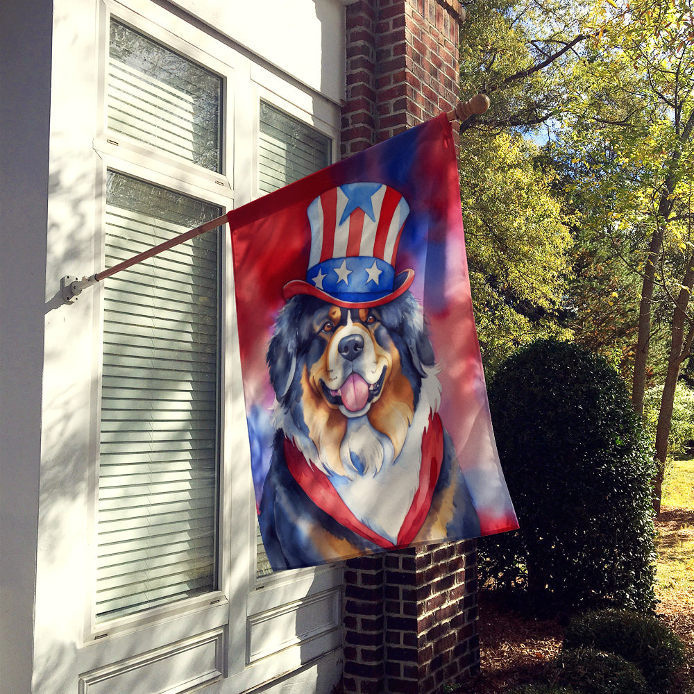 Buy this Tibetan Mastiff Patriotic American House Flag