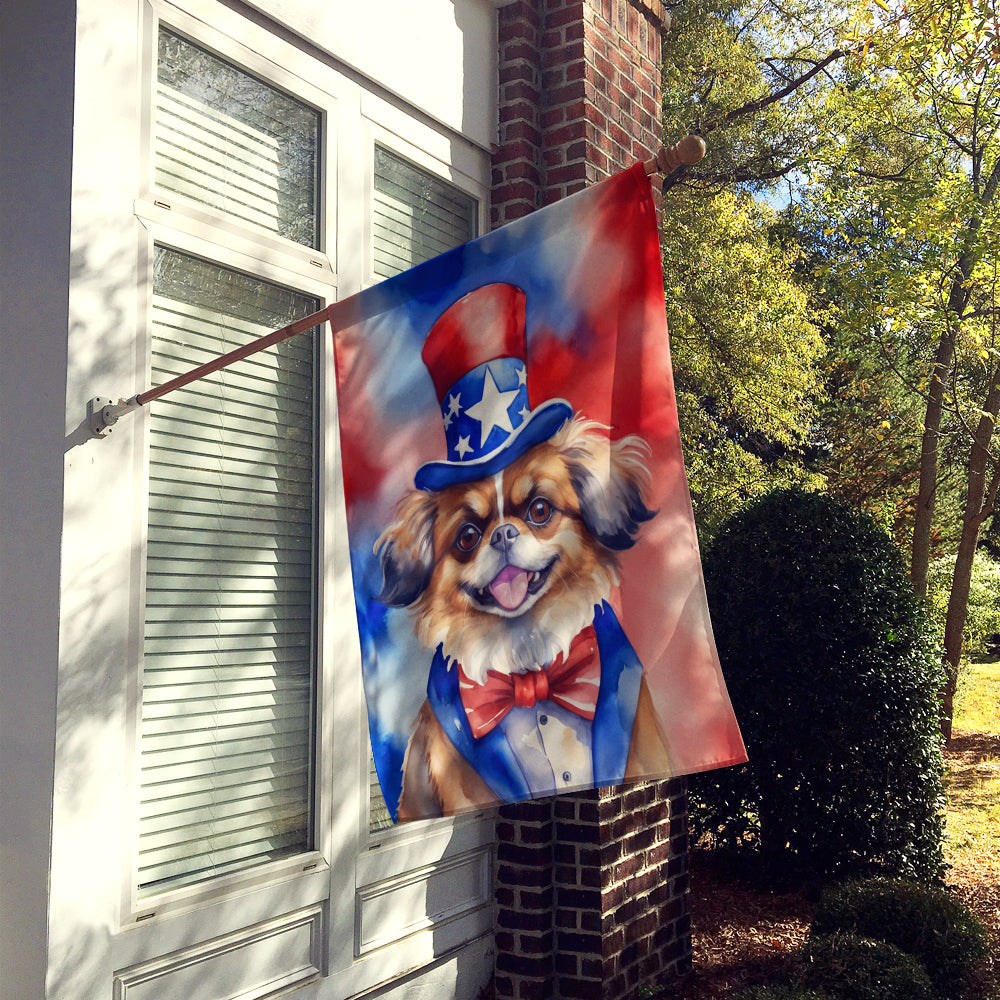 Buy this Tibetan Spaniel Patriotic American House Flag