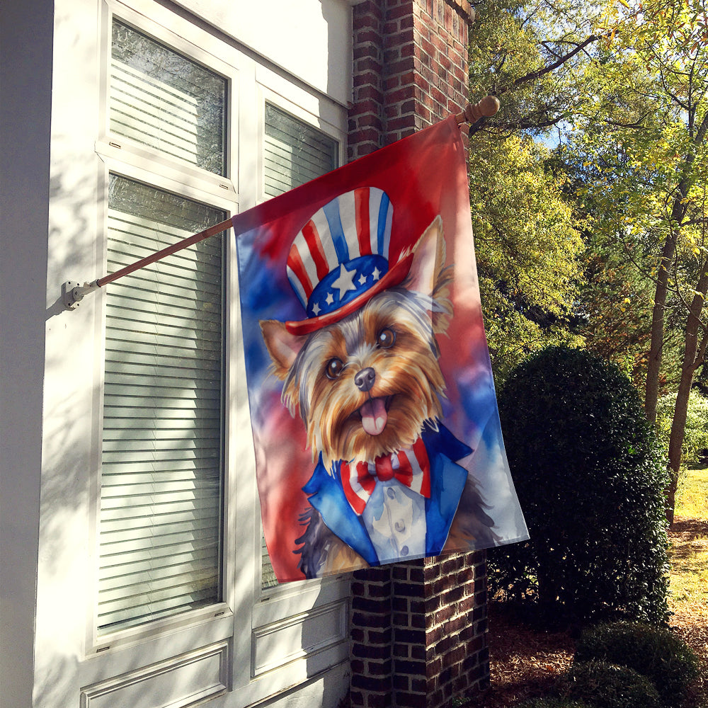 Buy this Yorkshire Terrier Patriotic American House Flag