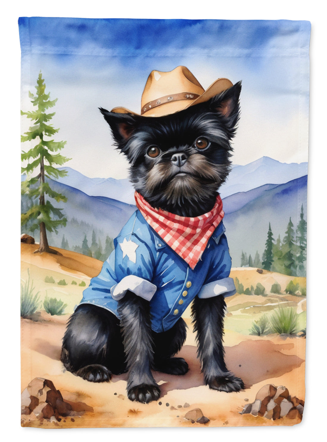 Buy this Affenpinscher Cowboy Welcome Garden Flag