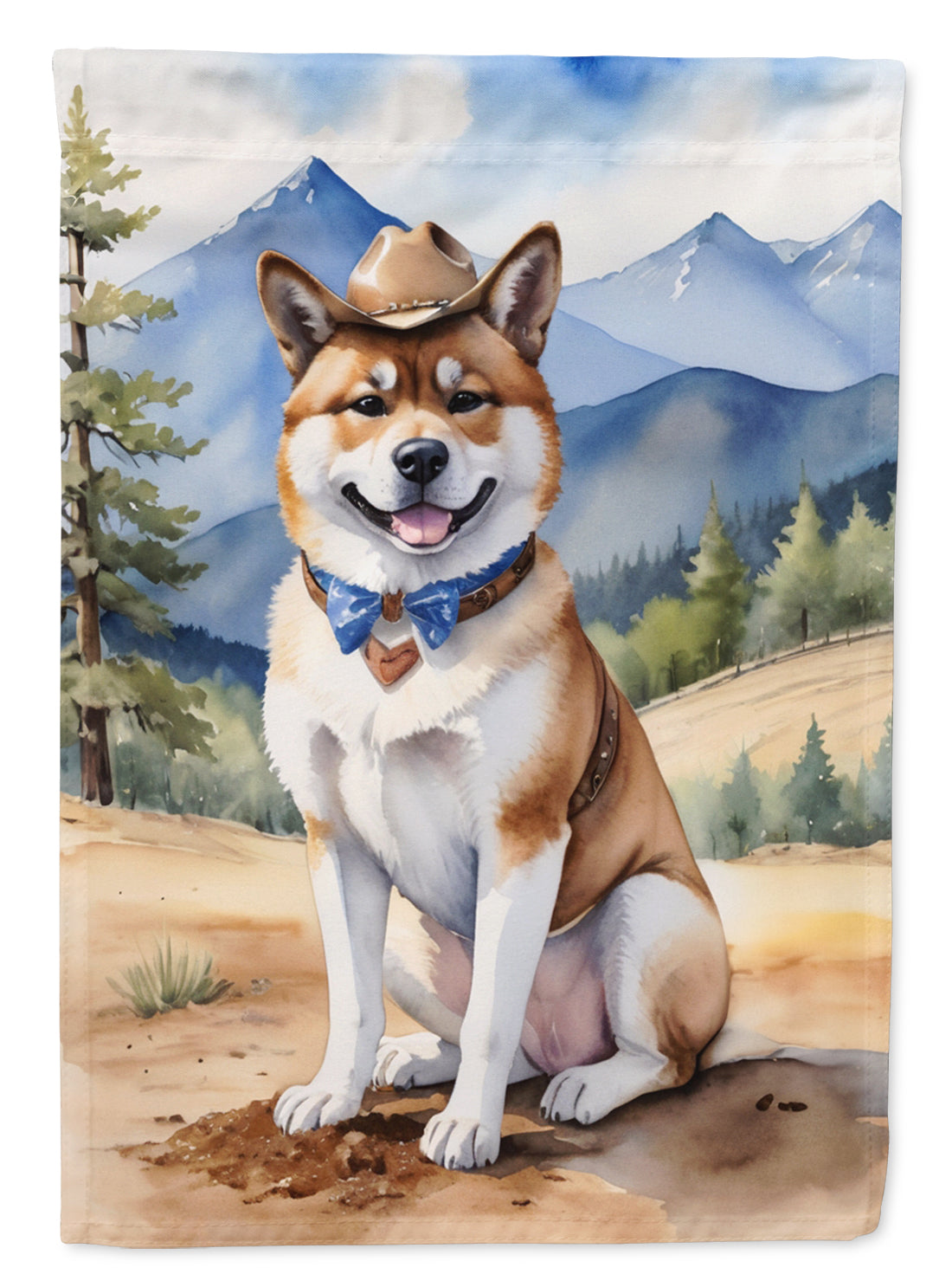 Buy this Akita Cowboy Welcome Garden Flag