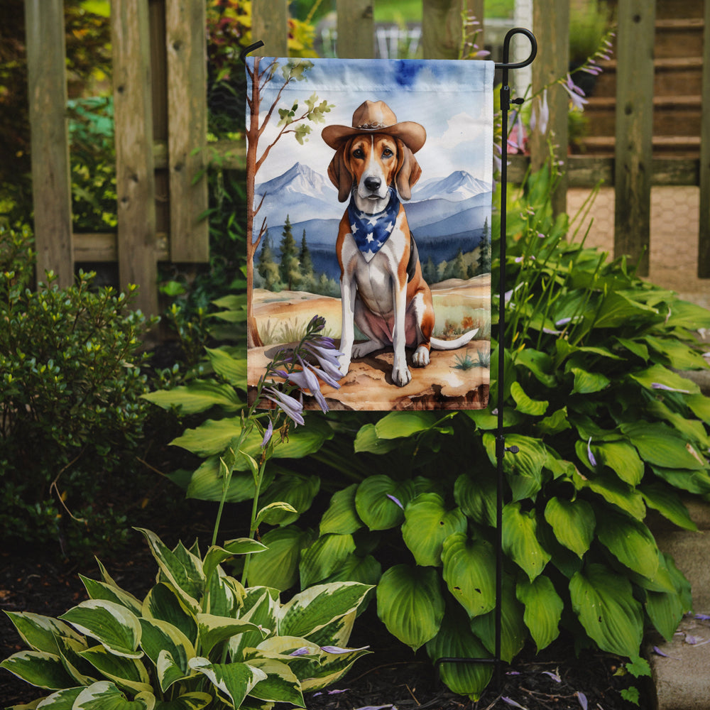 Buy this American Foxhound Cowboy Welcome Garden Flag