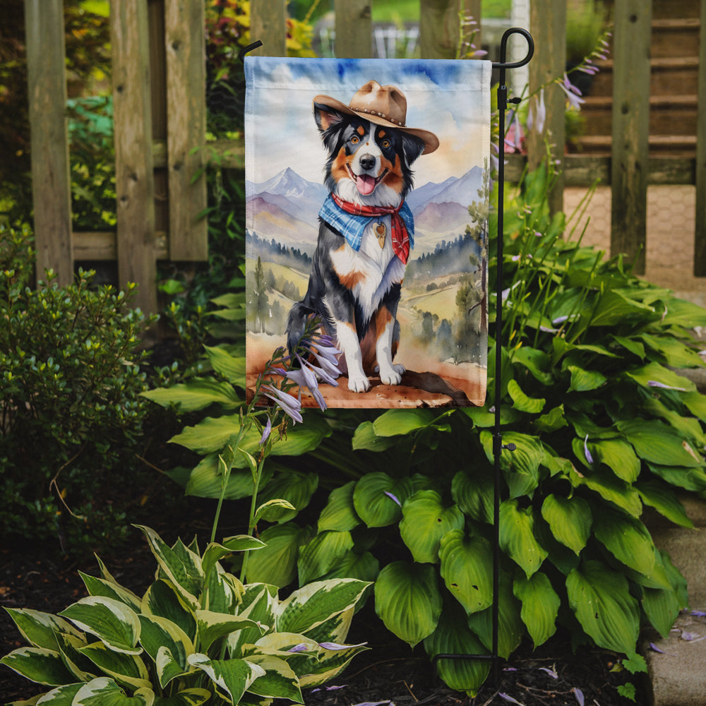 Buy this Australian Shepherd Cowboy Welcome Garden Flag