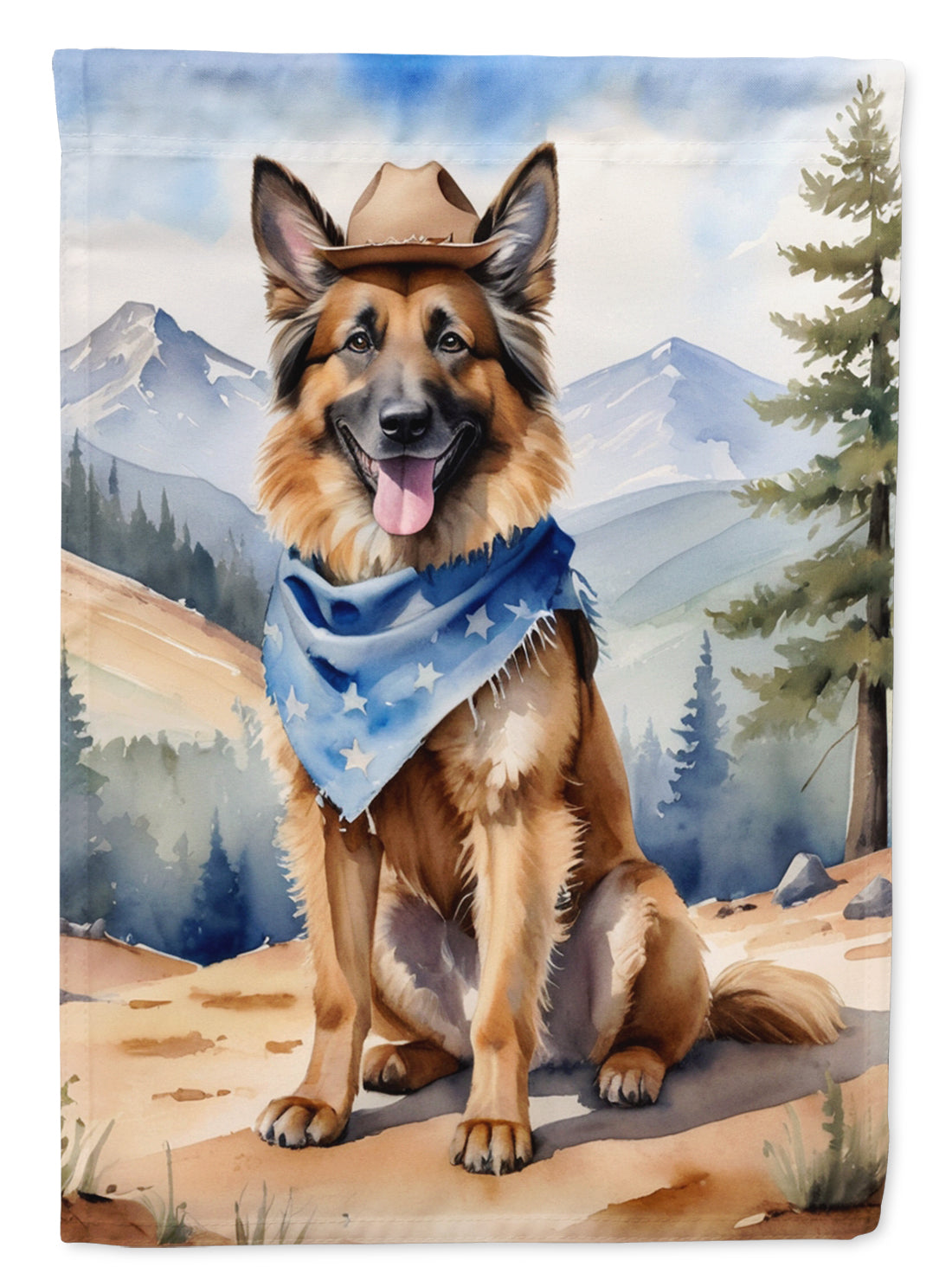 Buy this Belgian Tervuren Cowboy Welcome House Flag