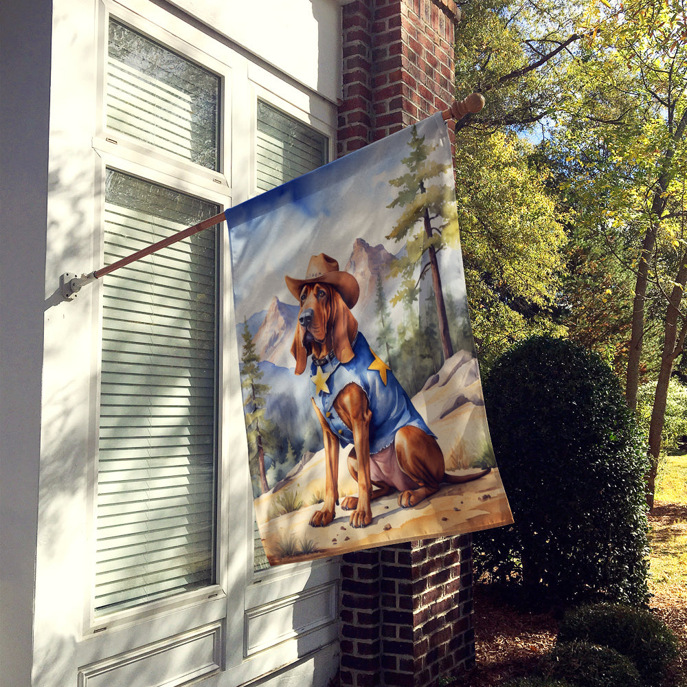 Buy this Bloodhound Cowboy Welcome House Flag