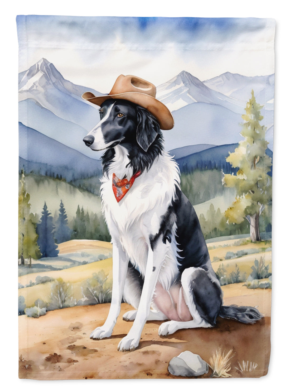 Buy this Borzoi Cowboy Welcome Garden Flag