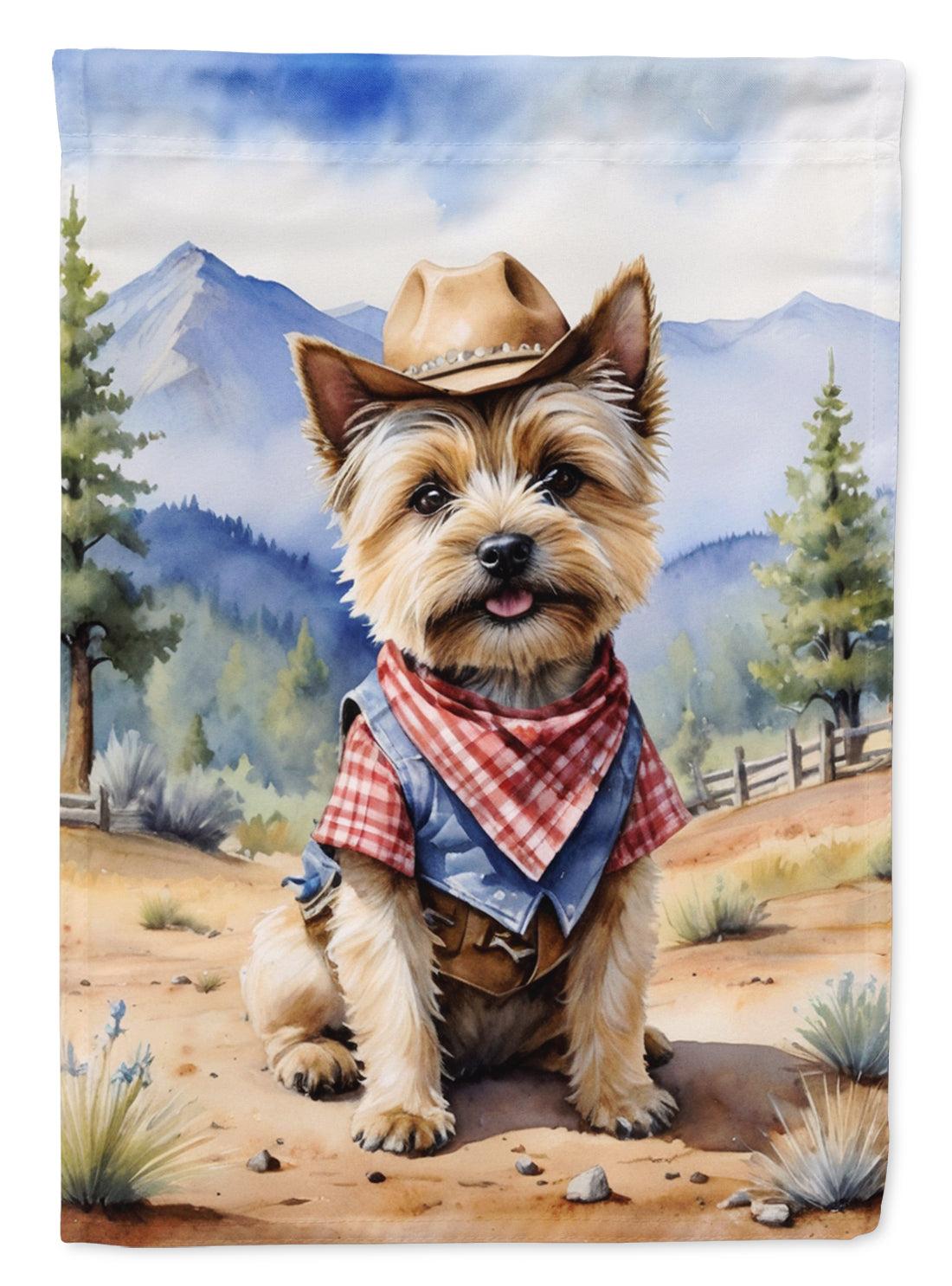 Buy this Cairn Terrier Cowboy Welcome Garden Flag