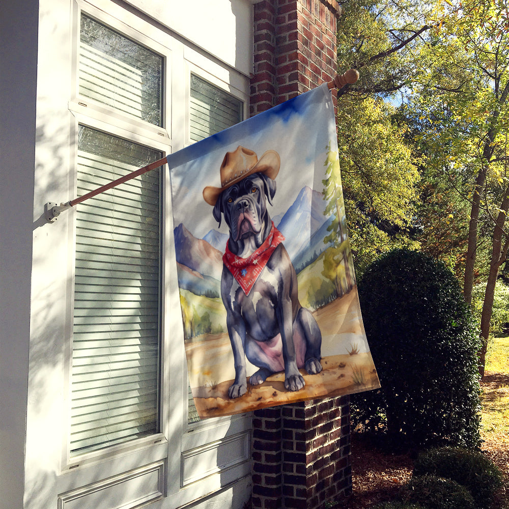 Buy this Cane Corso Cowboy Welcome House Flag