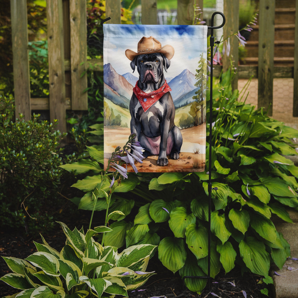 Buy this Cane Corso Cowboy Welcome Garden Flag