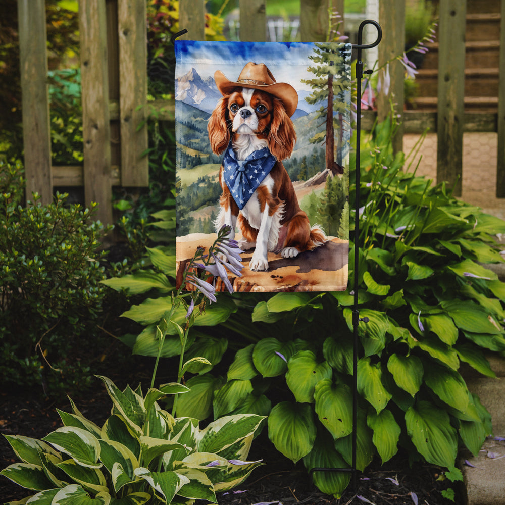 Buy this Cavalier Spaniel Cowboy Welcome Garden Flag