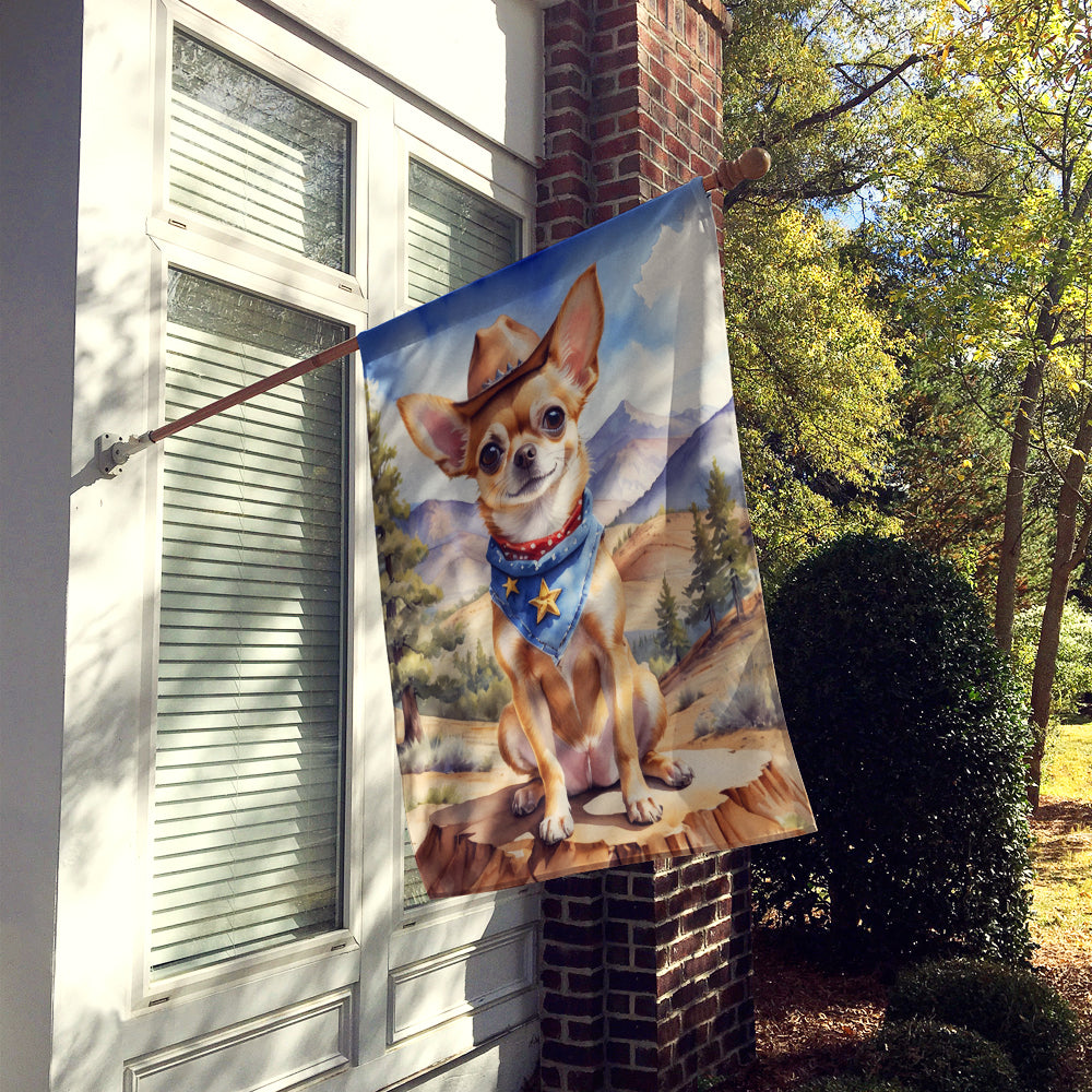 Buy this Chihuahua Cowboy Welcome House Flag