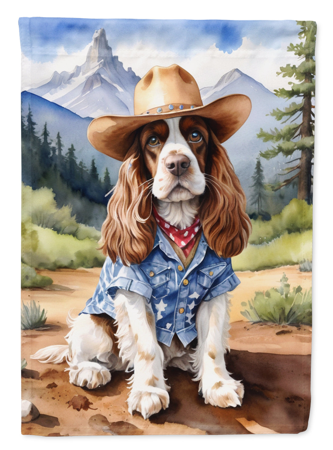 Buy this Cocker Spaniel Cowboy Welcome Garden Flag