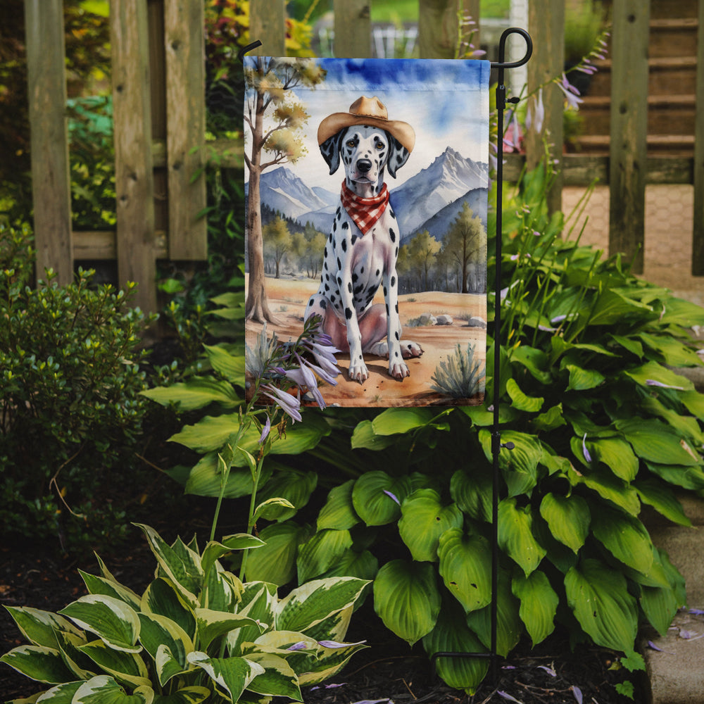 Buy this Dalmatian Cowboy Welcome Garden Flag