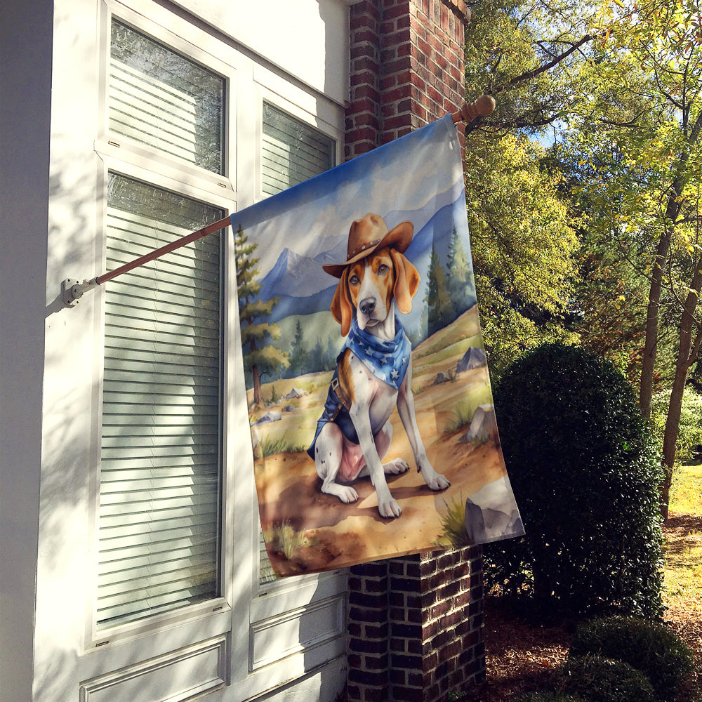 Buy this English Foxhound Cowboy Welcome House Flag