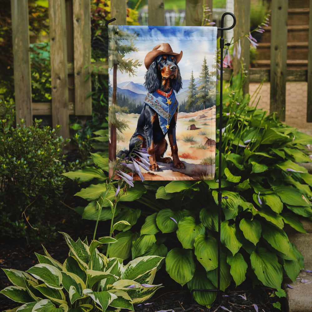 Buy this Gordon Setter Cowboy Welcome Garden Flag