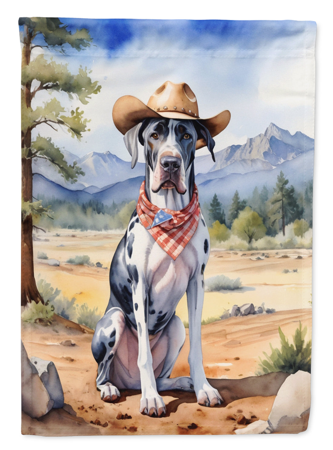 Buy this Great Dane Cowboy Welcome Garden Flag